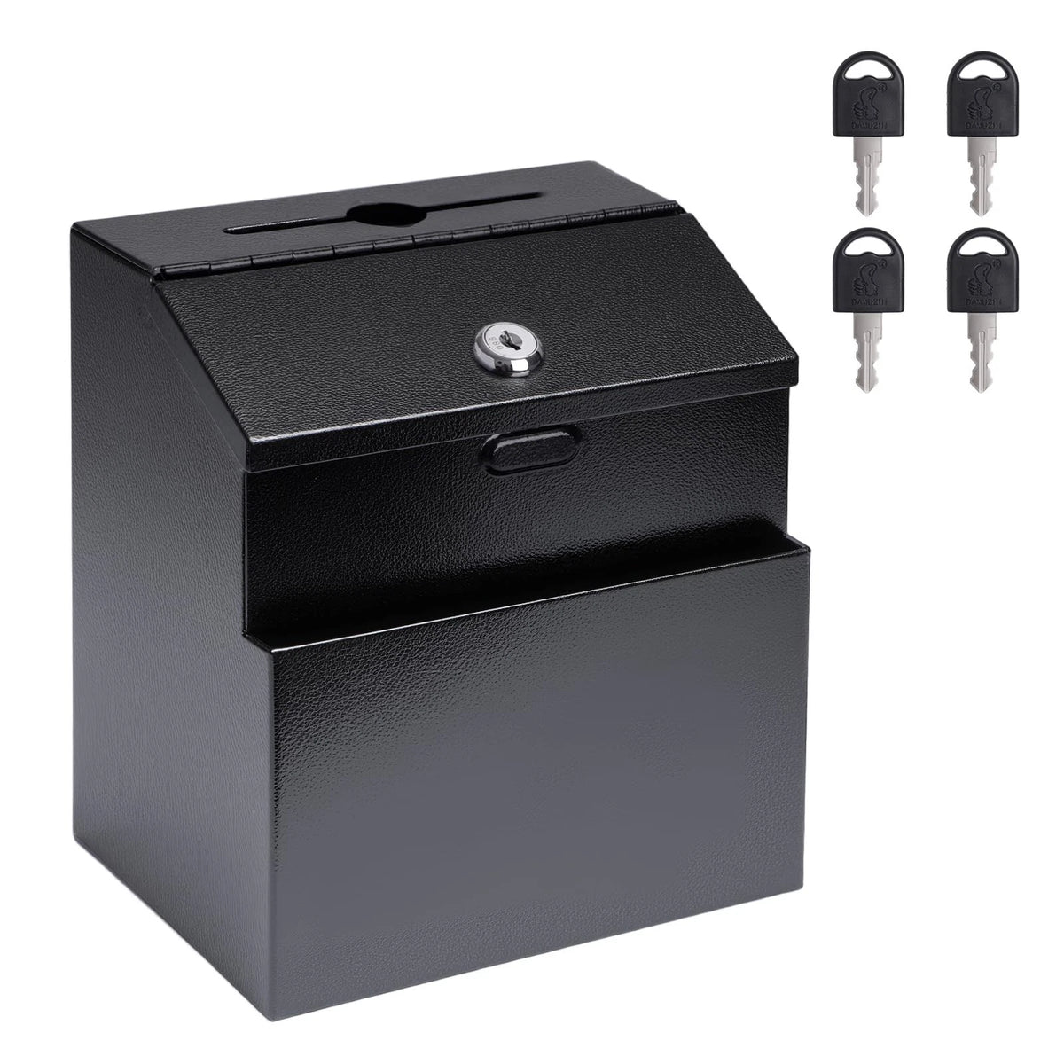Metal Wall Mounted Suggestion Box with Slot and Lock