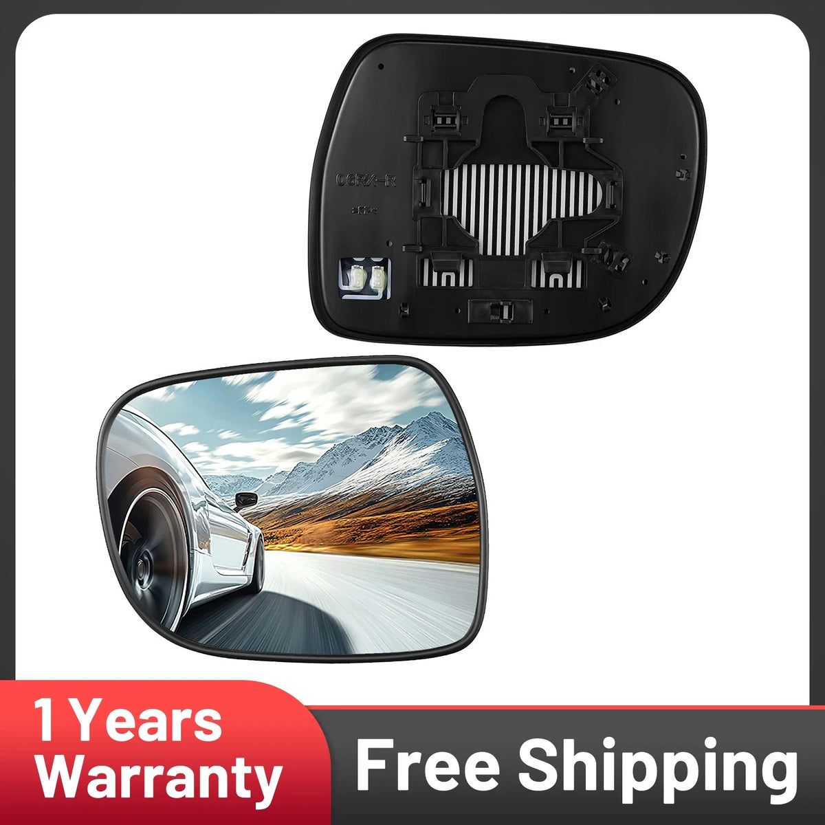 Right Side Heated Mirror Glass for Lexus RX 300 330 350 400H (2004–2009)