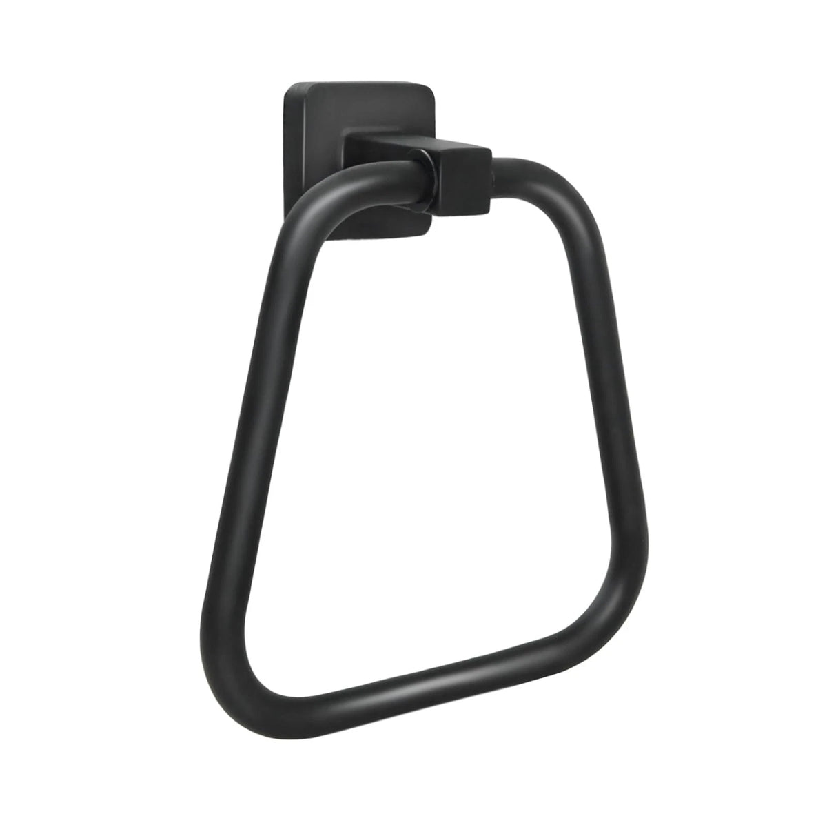 Towel Holder for Bathroom Wall Matte Black Ring Stainless Steel