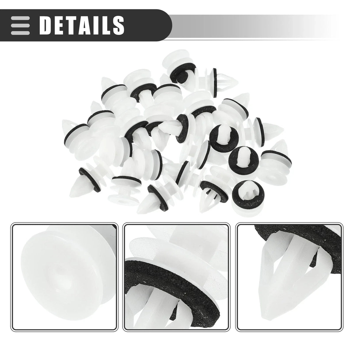 25 Pcs Door Trim Panel Push Clips Retainer for Chevrolet (No. 11519031)