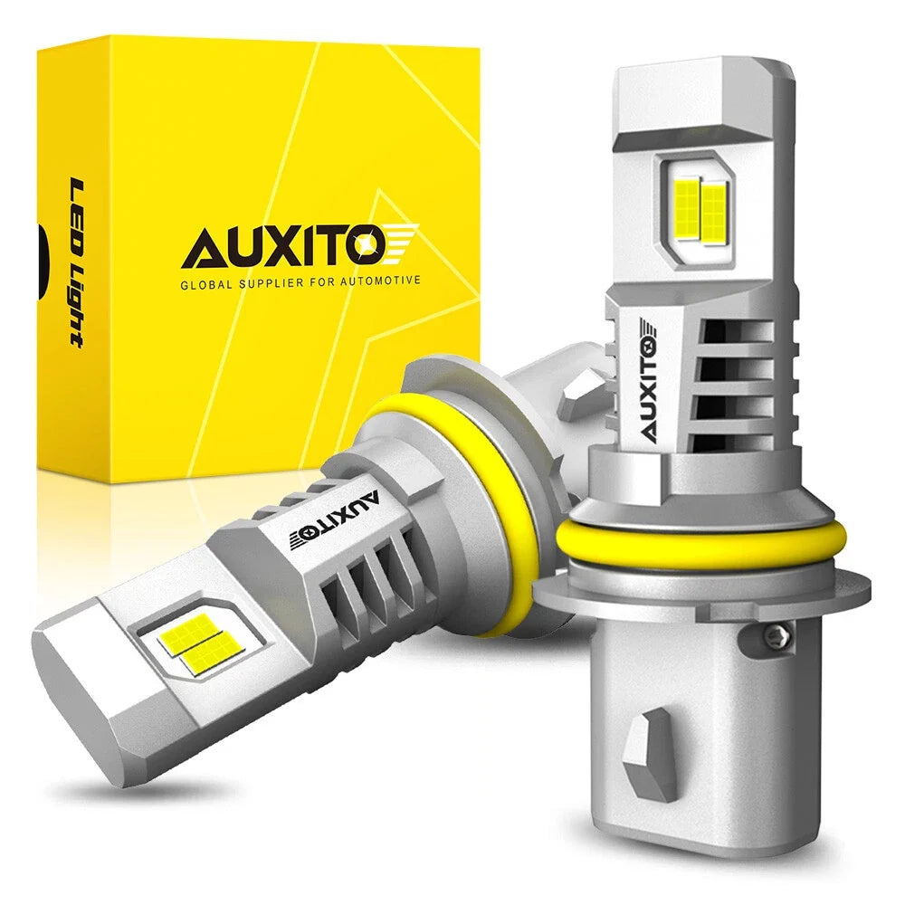 2X AUXITO 9007 HB5 LED Headlight Bulbs for High Beam Low Beam (30000LM)