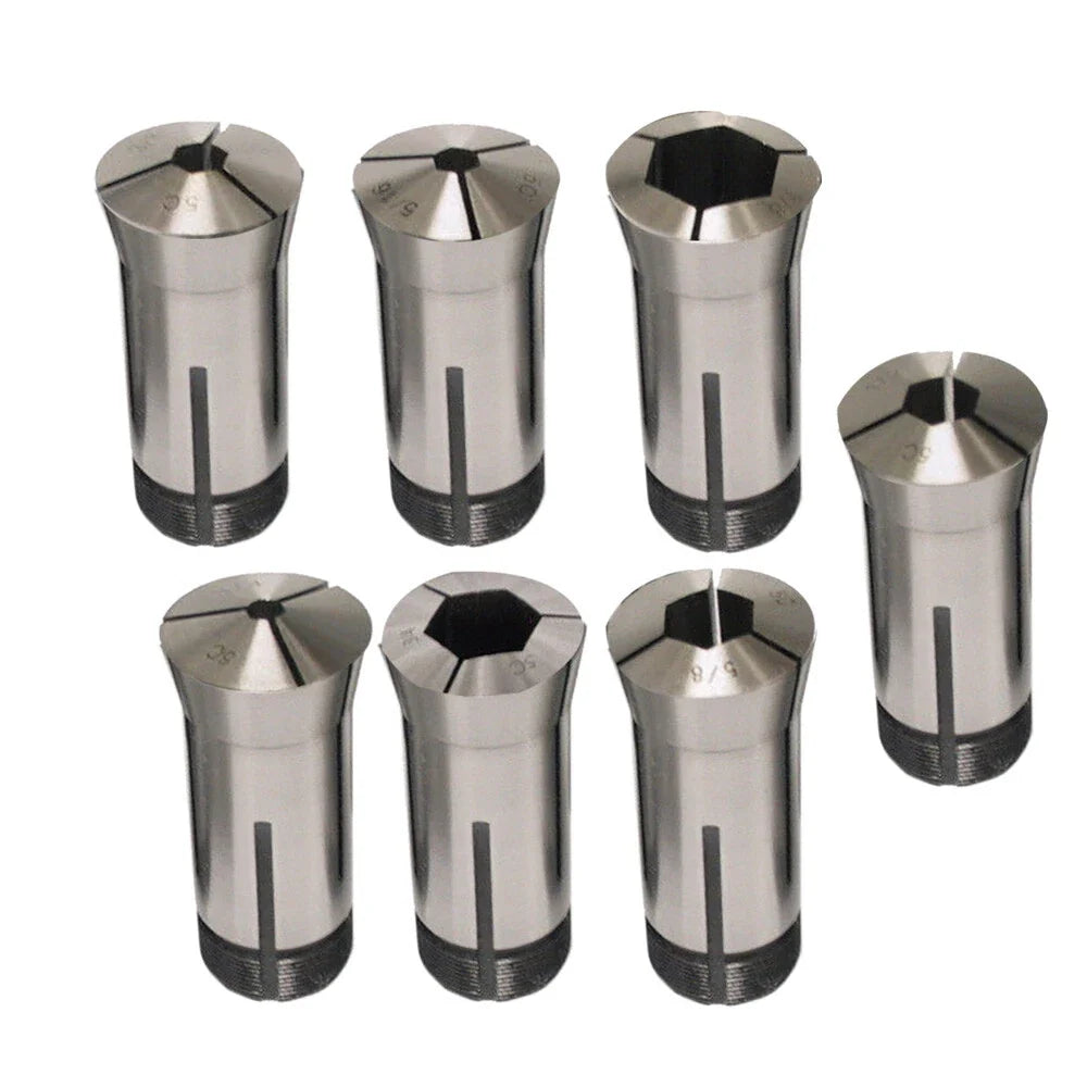 7pcs 5C Hex Collet Set for CNC Machines (Various Models)