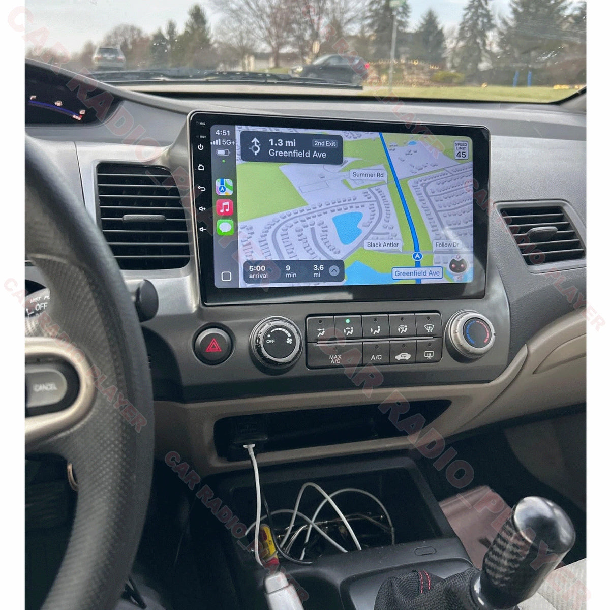 10.1'' Android Auto Stereo Radio for Honda Civic (2006–2011) - GPS Navi