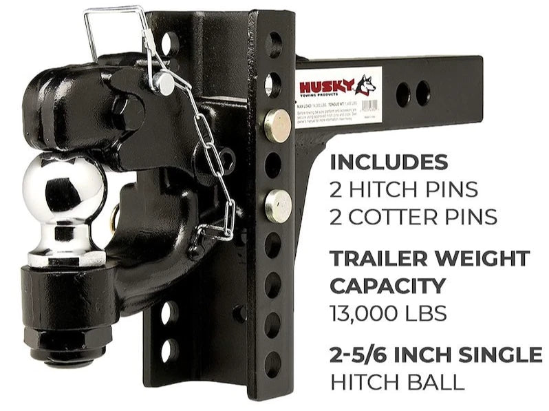 Adjustable 2-5/16 Ball Pintle Trailer Hitch for (33110, 33112)