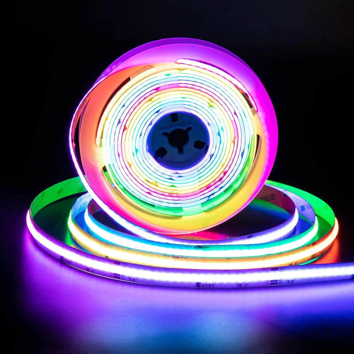 24ft RGB Smart IC COB LED Strip Light for Automotive Use