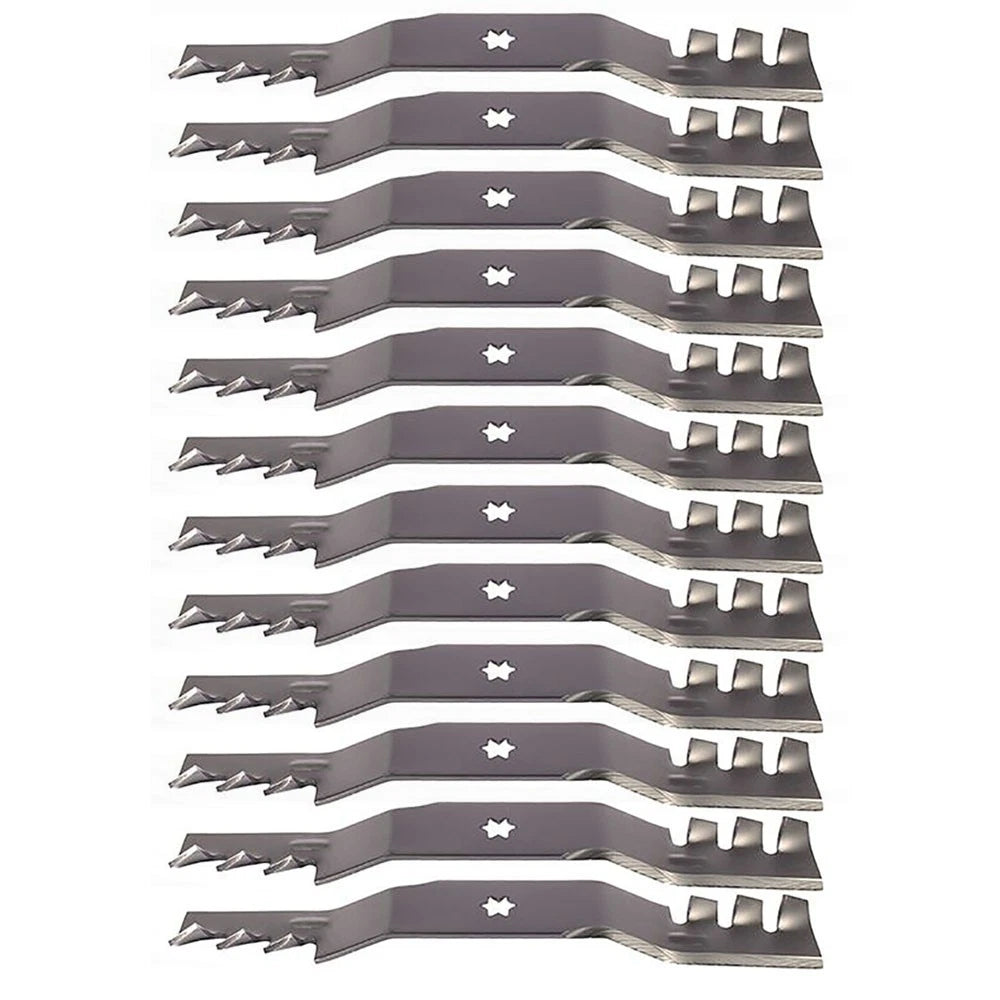 12X Toothed Mulching Mower Blade for MTD (Fits 942-04053-X)