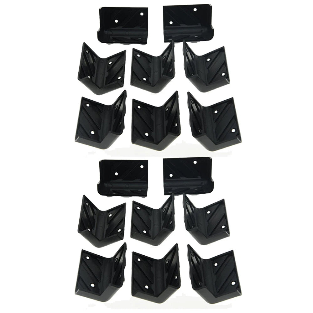 16Pcs Corner Protectors for PA Cabinets - Black