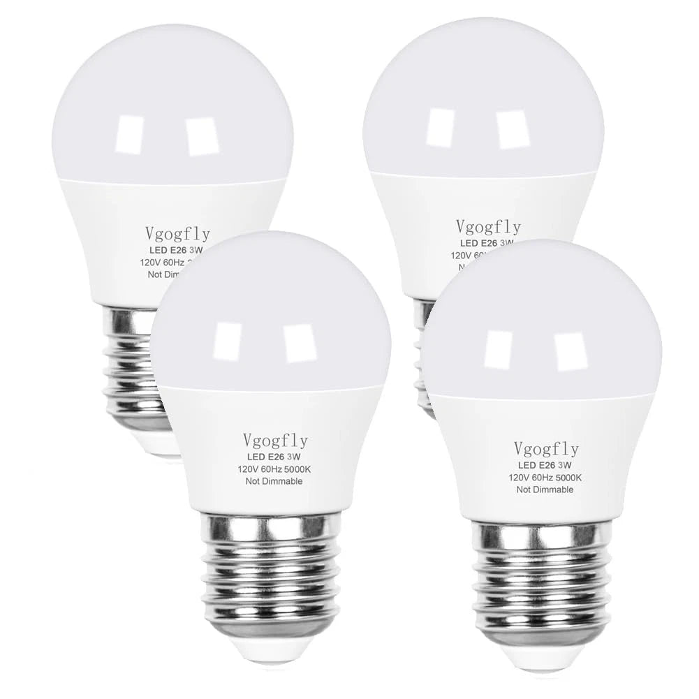 3W LED Bulb Equivalent 25 Watt A15 Daylight 5000K for Energy Saving