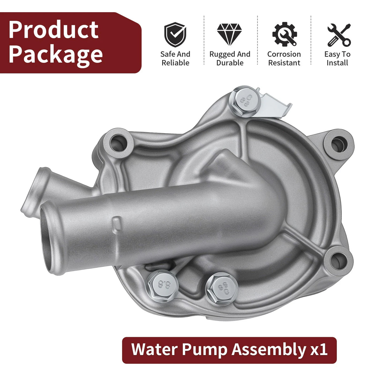 Water Pump for Honda VT600C Shadow VLX 600 (1999–2007) 19200-MBA-600, 19200-MBA-710