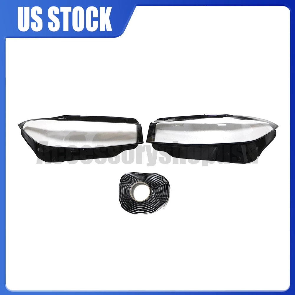 Front Lamp Clear Headlight Cover + Sealant Glue for BMW 3-Series G20 G28 (2023–2024)