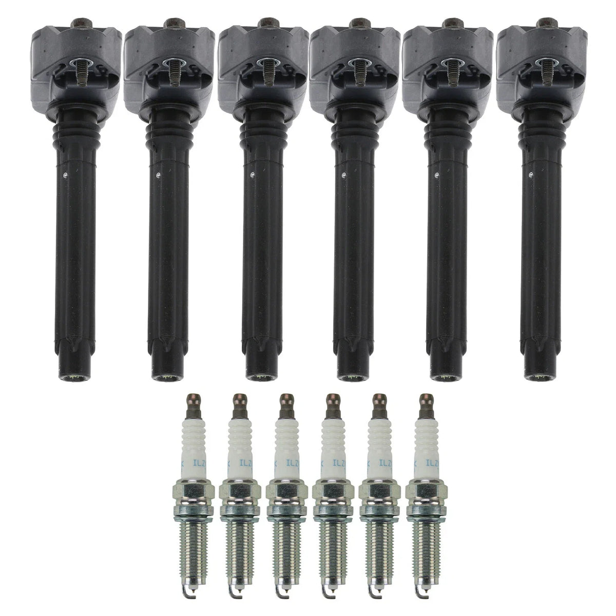Set of 6 Ignition Coils & NGK Laser Iridium Spark Plugs for Pacifica Durango V6