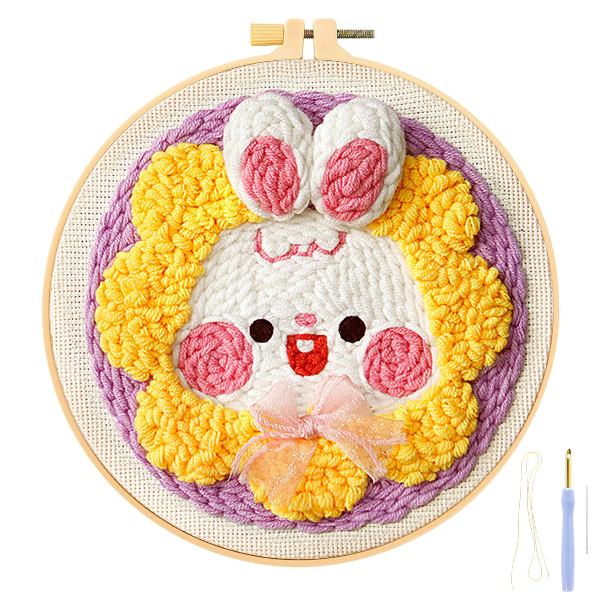 DIY Punch Needle Embroidery Kit for Rug-Punch and Pinch Needle