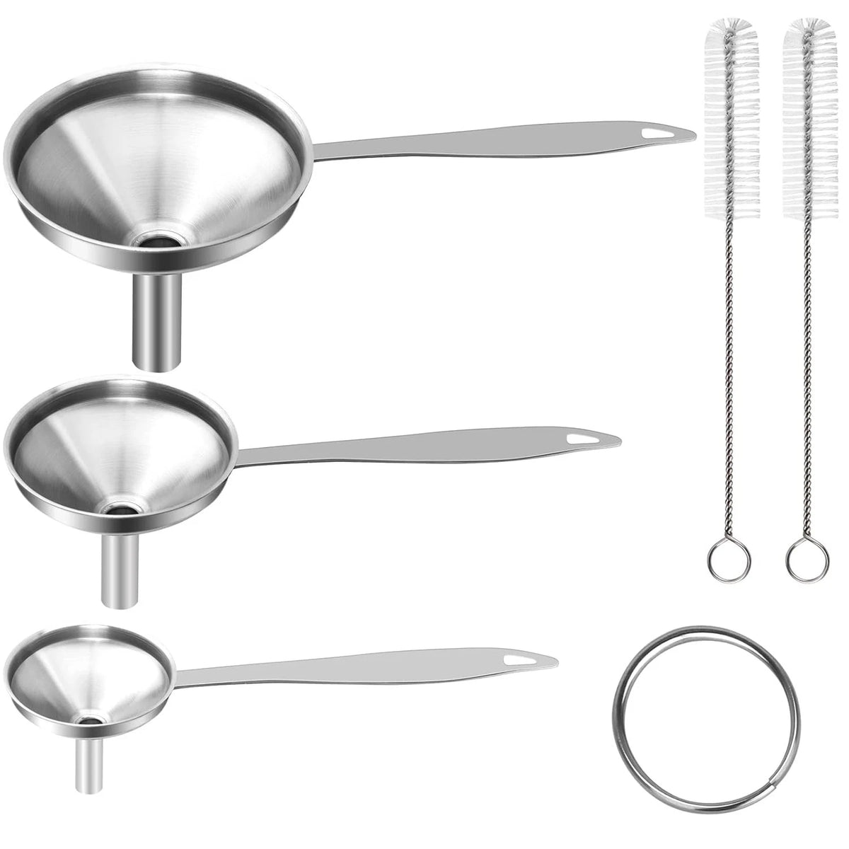 Set of 3 Mini Funnels for Stainless Steel