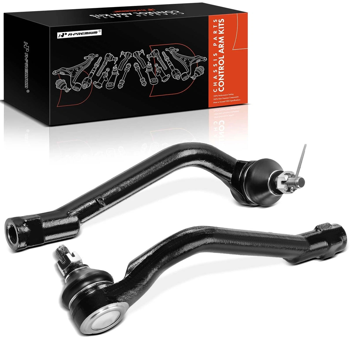 2X Front Outer Tie Rod Ends for Hyundai Sonata