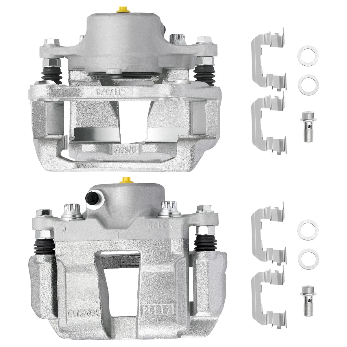 Pair Front Brake Calipers w/ Bracket for Hyundai Sonata (2011–2014)