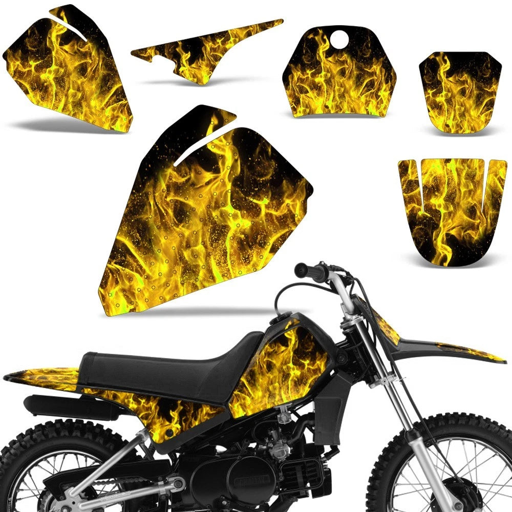 Graphic Stickers +#PLT Decals for Yamaha PW80 (1996–2006)