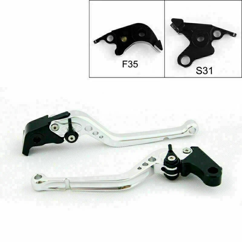 Long Brake Clutch Levers for Suzuki B-King (2008–2011) T9 Silver