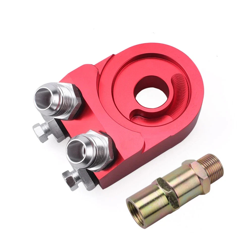 Oil Filter Sandwich Plate Adapter for Universal Applications (1/8NPT, 10AN)