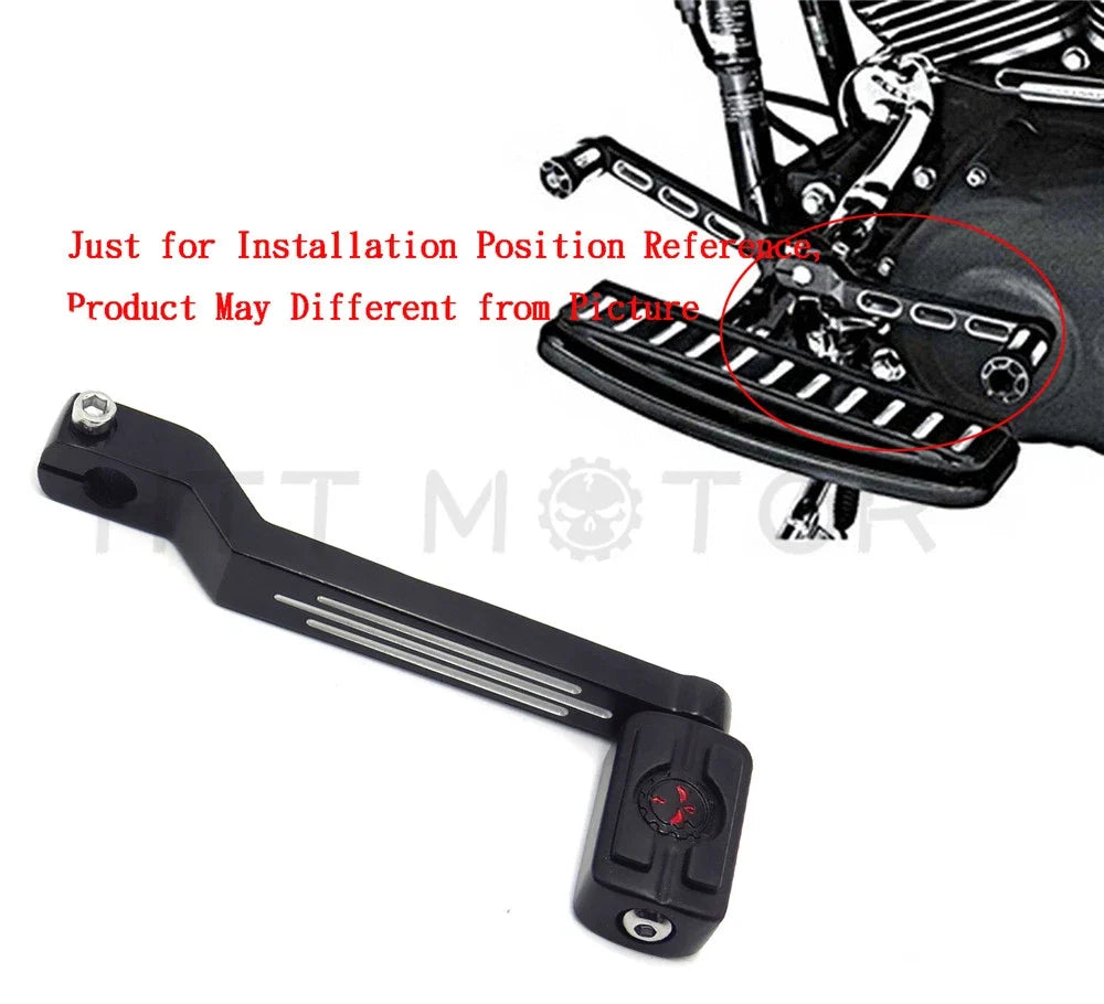 1pc Black Heel Shift Lever Skull Shifter Peg for Harley Softail