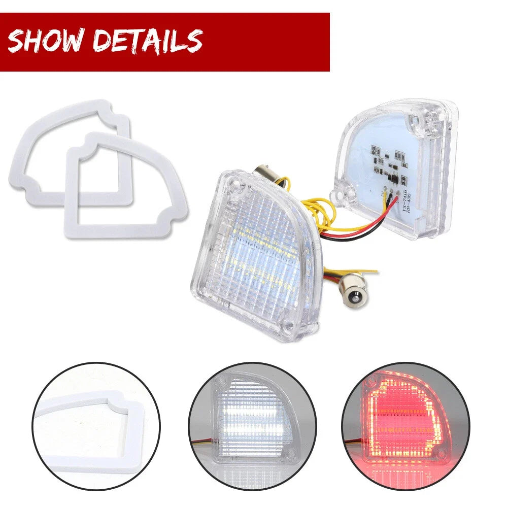 Set of 4 LED Tail Brake Backup Reverse Lights for Chevy GMC Pickup Truck