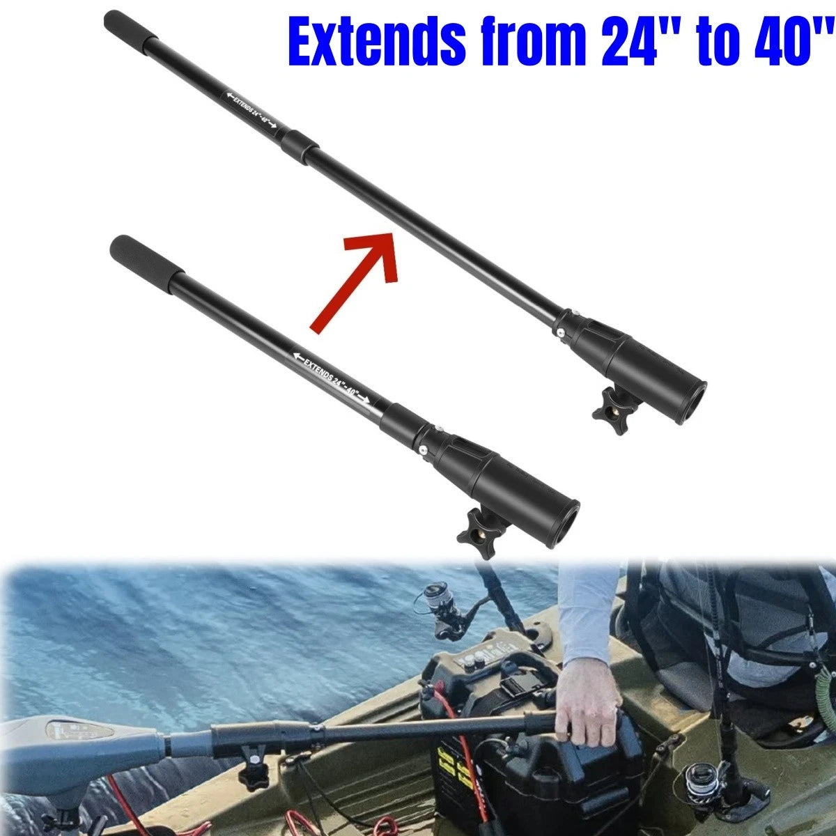 MKA-44 Telescoping Extension Handle for Minn Kota (24" to 40")