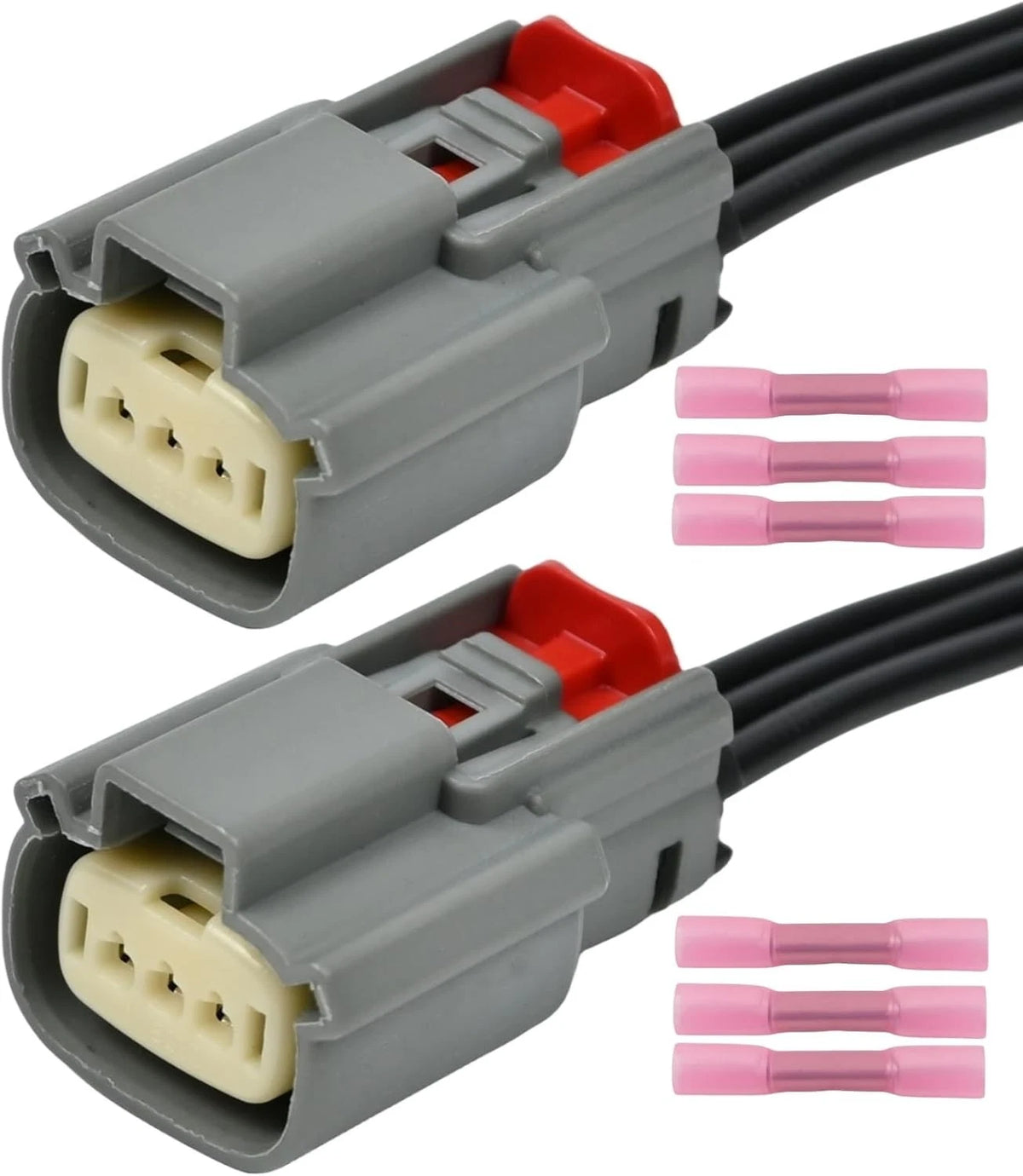 2X Ignition Coil Connector Pigtail Harness for Ford (CU2Z-14S411-AFA, 9U2Z-14S411-EA)