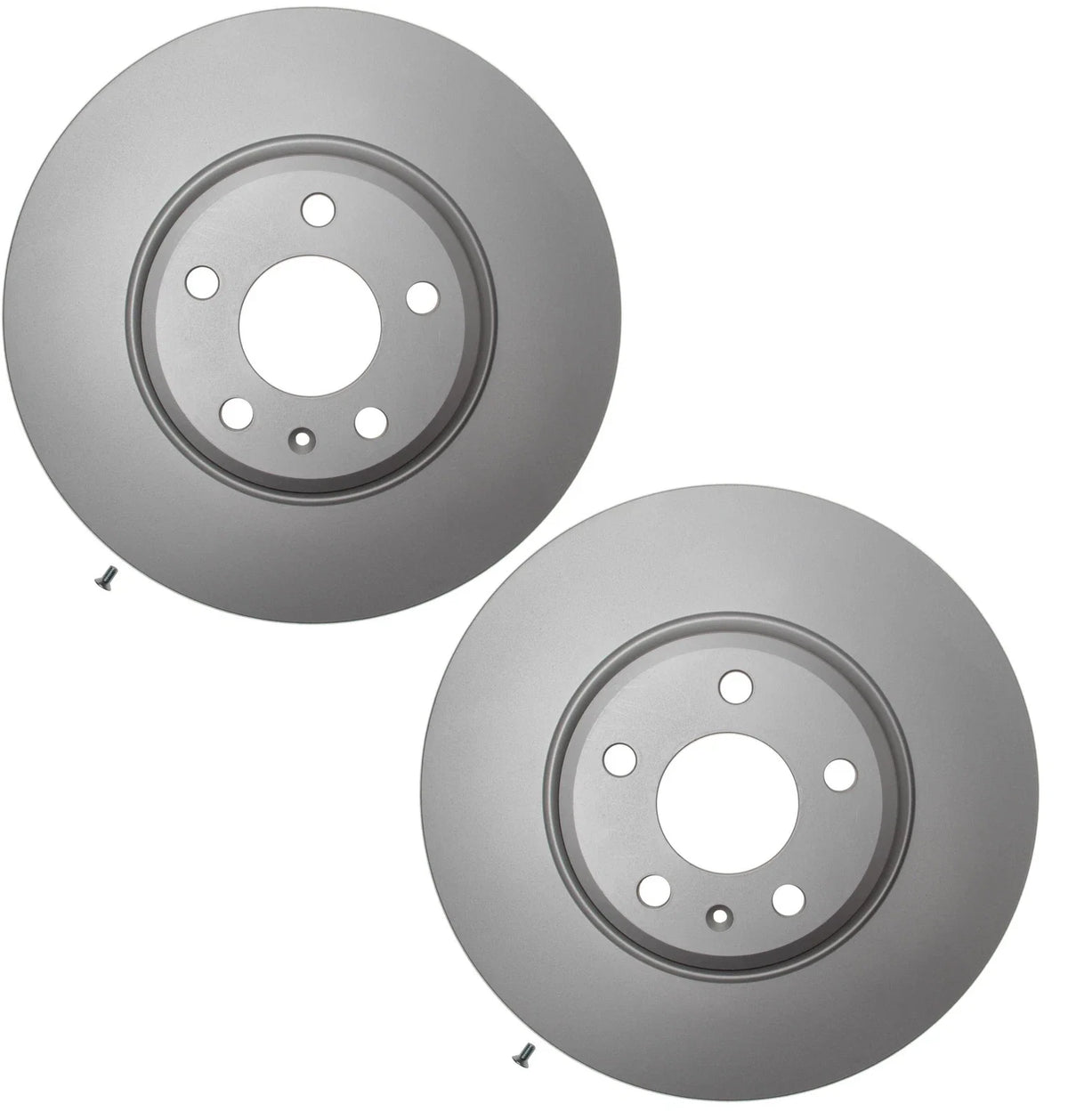 Set of 2 Front Disc Brake Rotors for Audi A4 A5 Quattro Q5 (2009–2016)