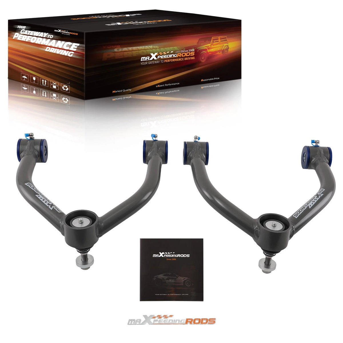 2X Upper Control Arms for Nissan Titan (2004–2015) M7SHR0, 2-4" Lift