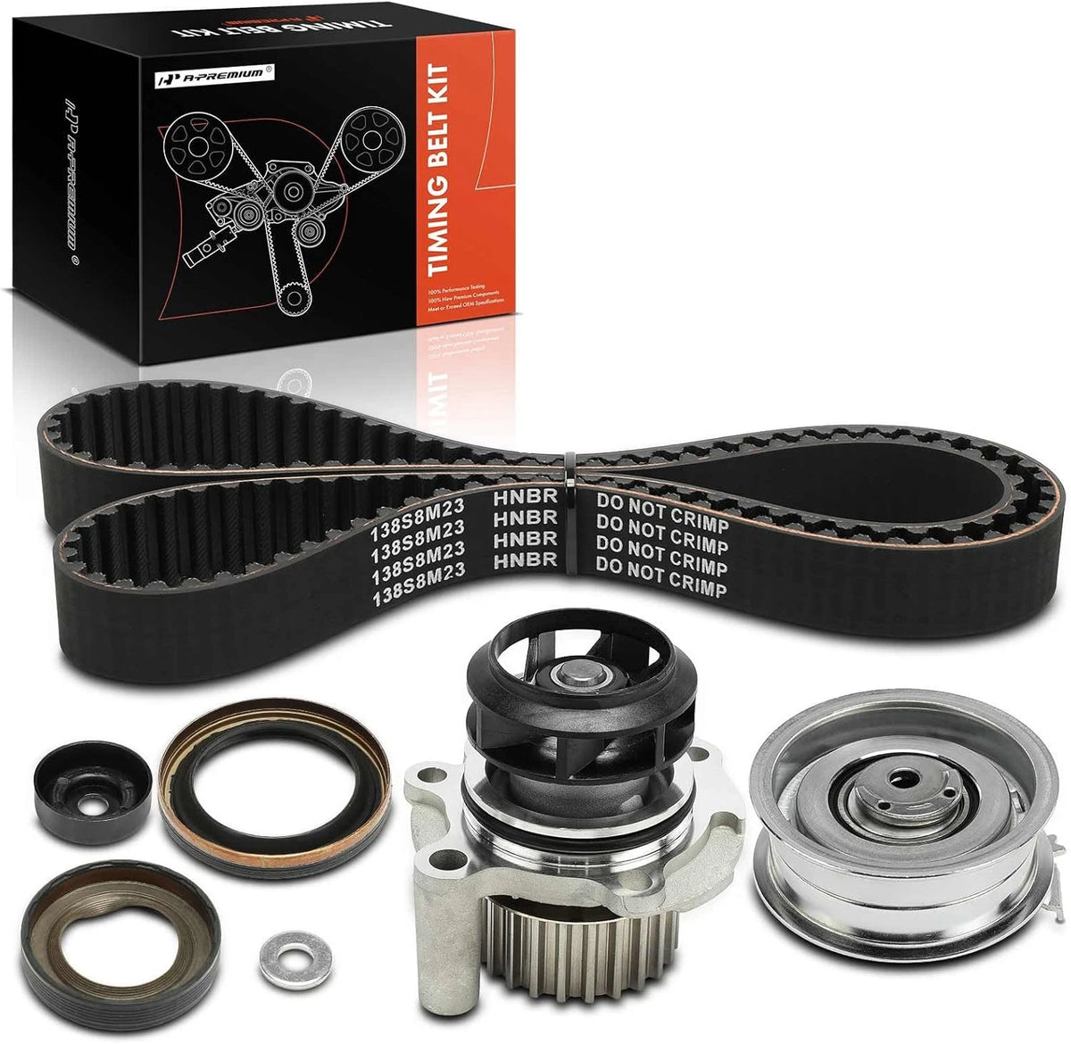Engine Timing Belt Kit with Water Pump for Volkswagen Jetta (1999-2000) APTBK576