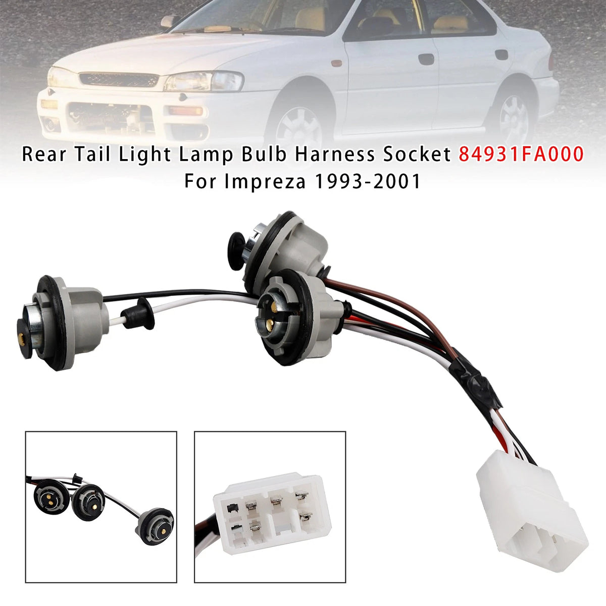 Rear Tail Light Socket for Subaru Impreza (1993–2001) 84931FA000