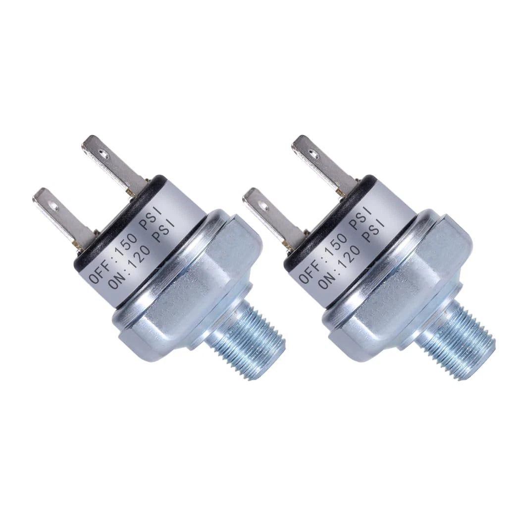 Air Pressure Switch 120-150 PSI 1/8"-27 NPT for Compressor (DC 12V/24V)