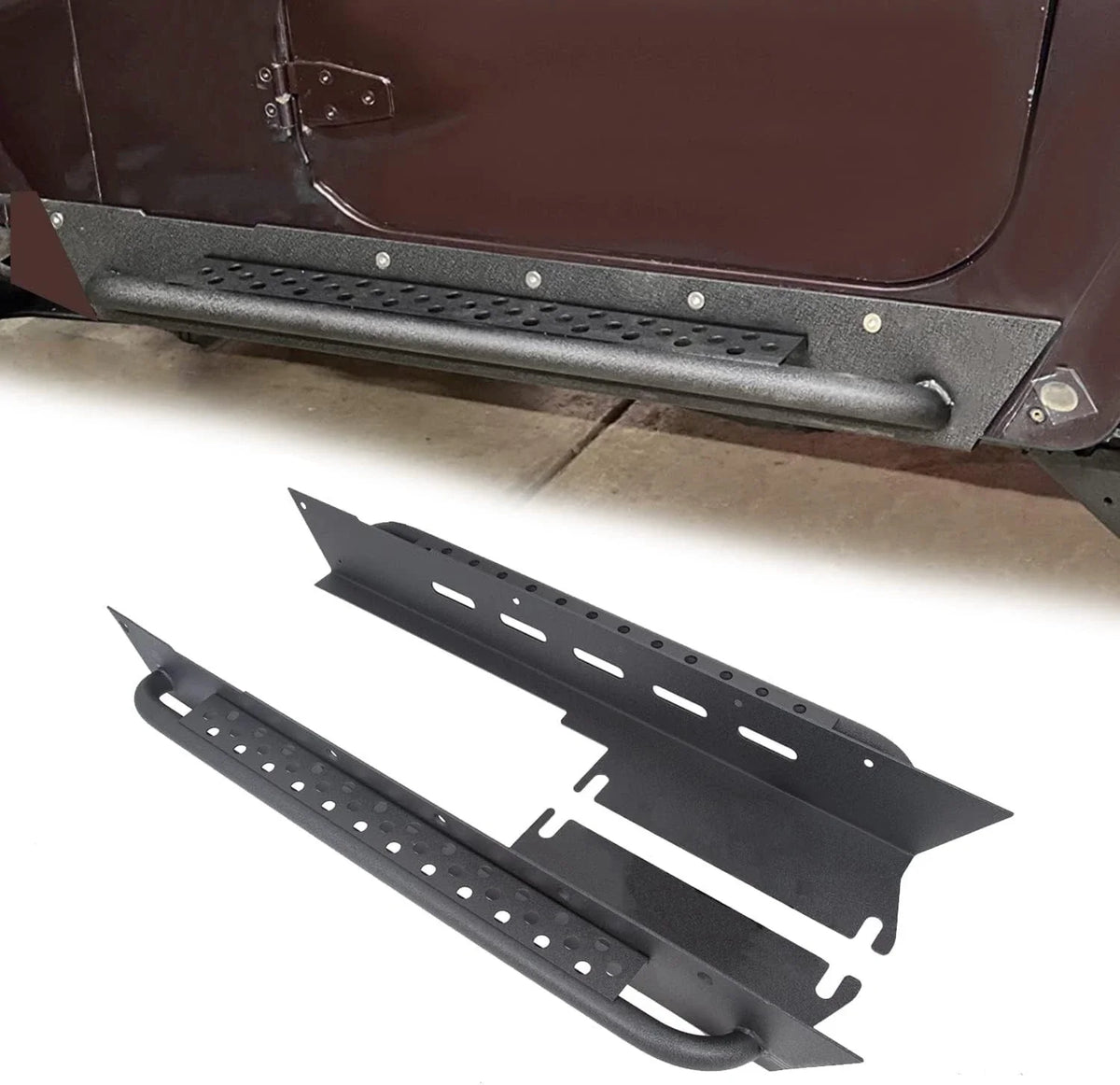 Side Step Armor Rock Slider Nerf Bar for Jeep Wrangler TJ (1997–2006)