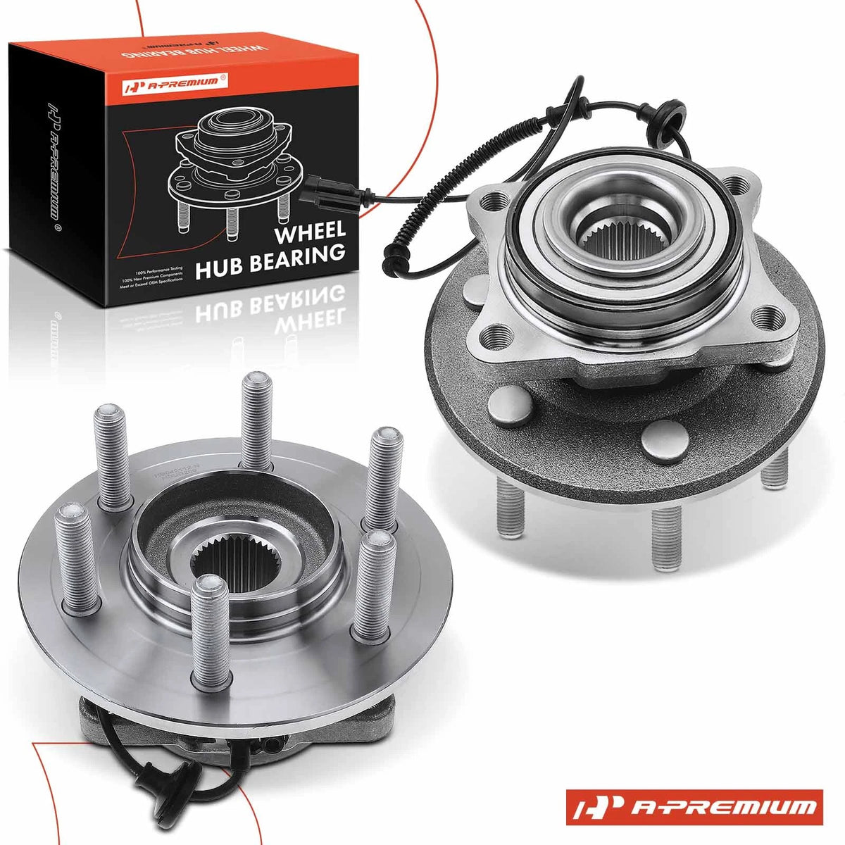2X Rear Wheel Hub & Bearing Assembly for Ford Expedition Lincoln (2015–2017) HUB289, HUB-405