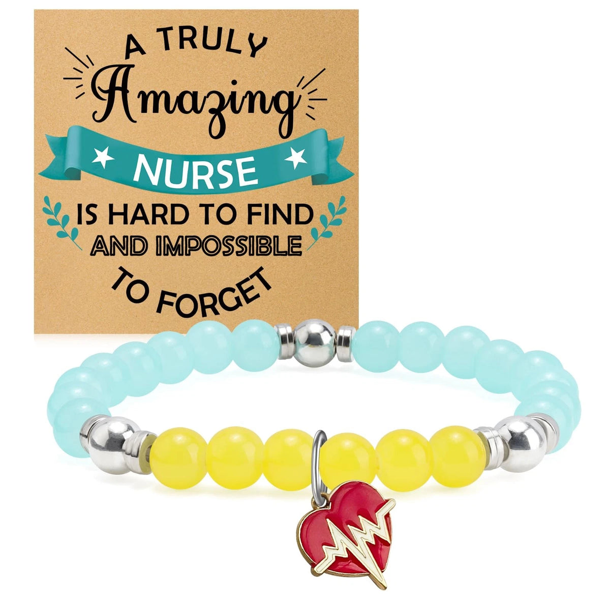 Nurse Appreciation Beads Bracelet for Women
