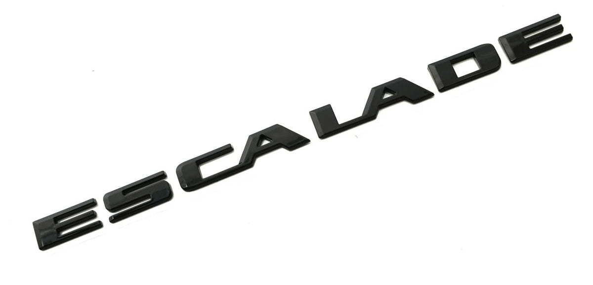 1Pc Rear Liftgate Emblem for Escalade (2015–2020) Glossy Black 3D Badge