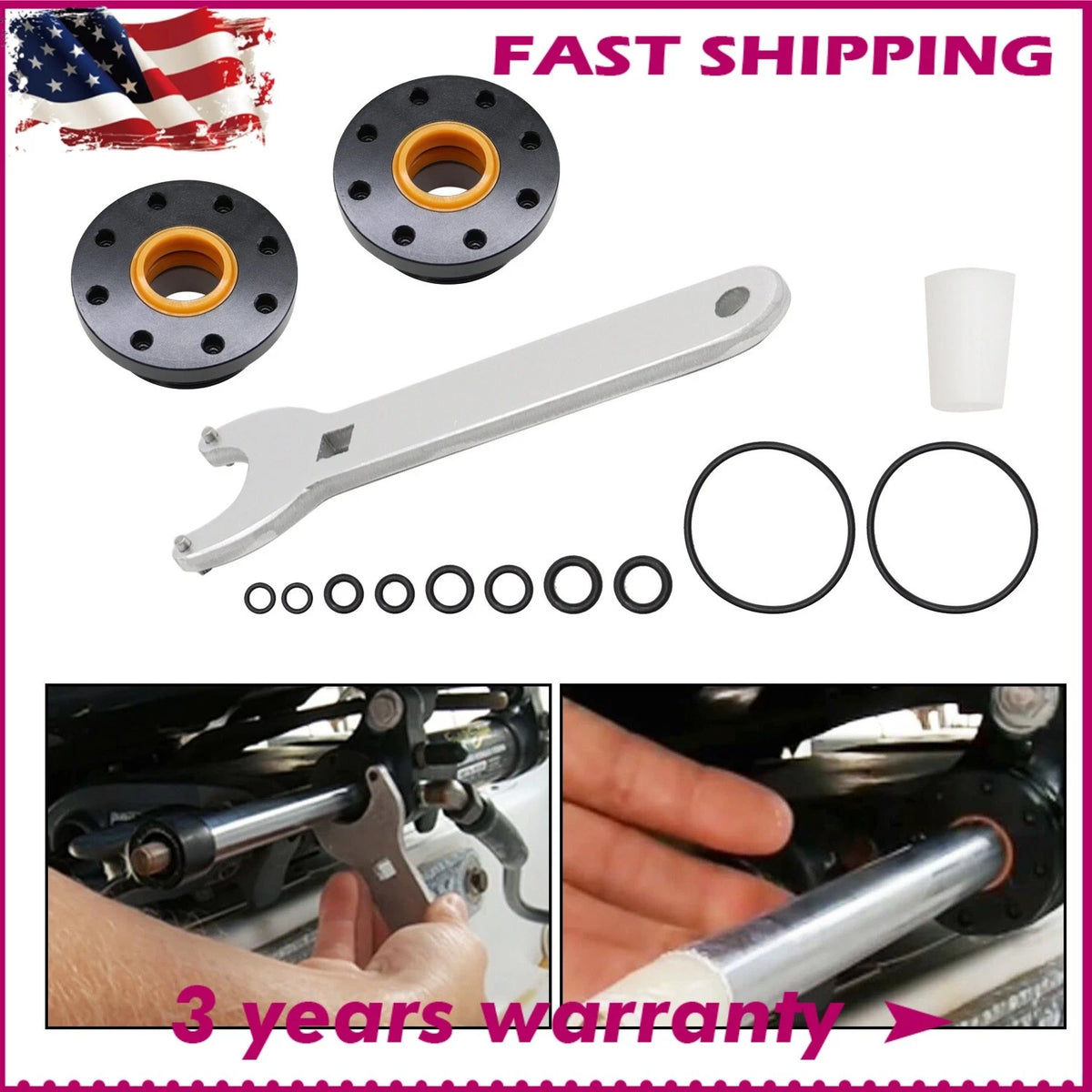 Seal Kit for SeaStar HC5345 HC5358 (HS5157) Front Mount Hydraulic Steering