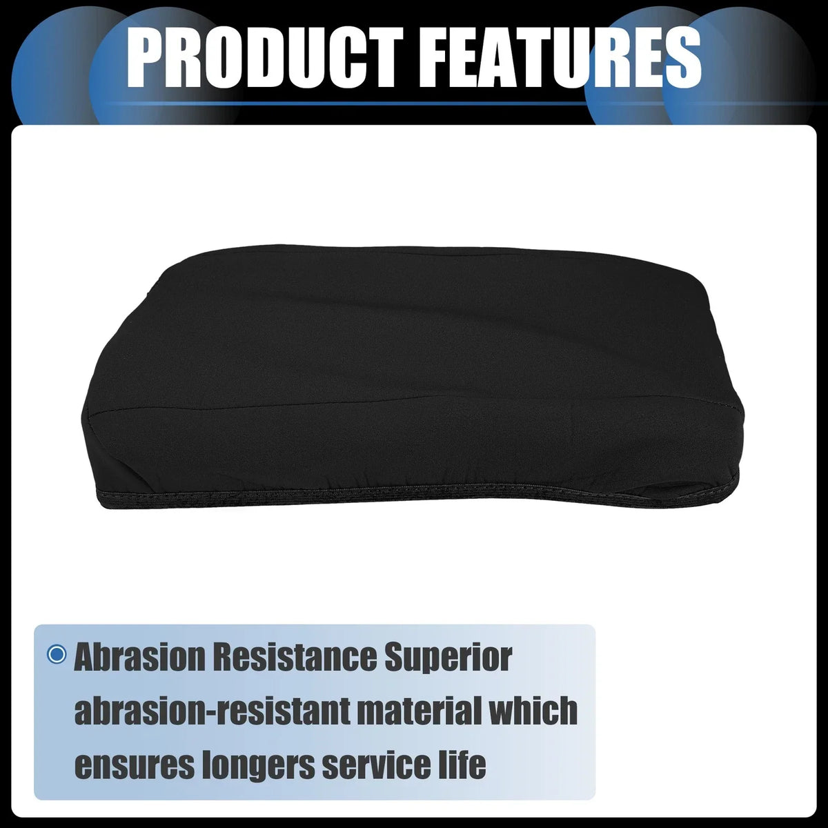 Armrest Protector Cover Pad for Hyundai Santa Fe (2019–2020) Neoprene Black