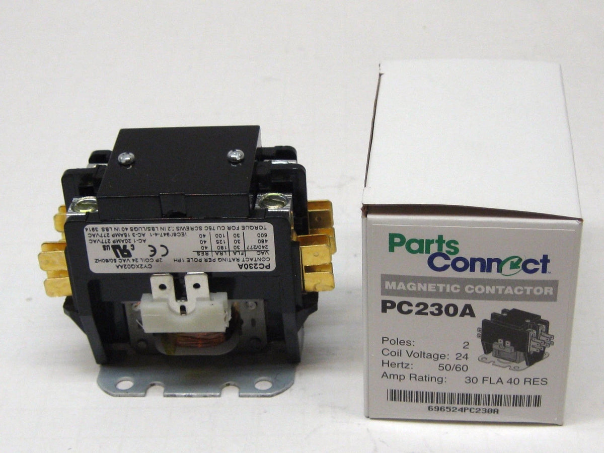 PC230A Contactor for Air Conditioner Heat Pump (24V, 30A)