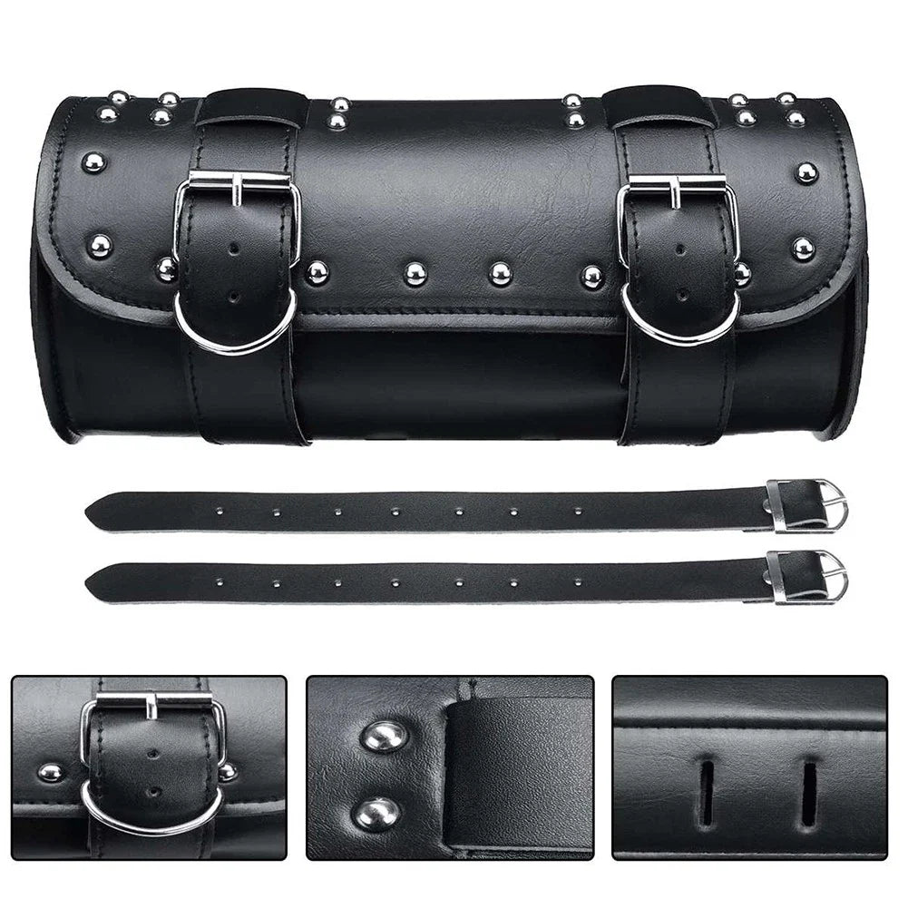 Tool Bag SaddleBag & 2x Mounting Strap for Yamaha Virago 550 700 750 (1981–1999)