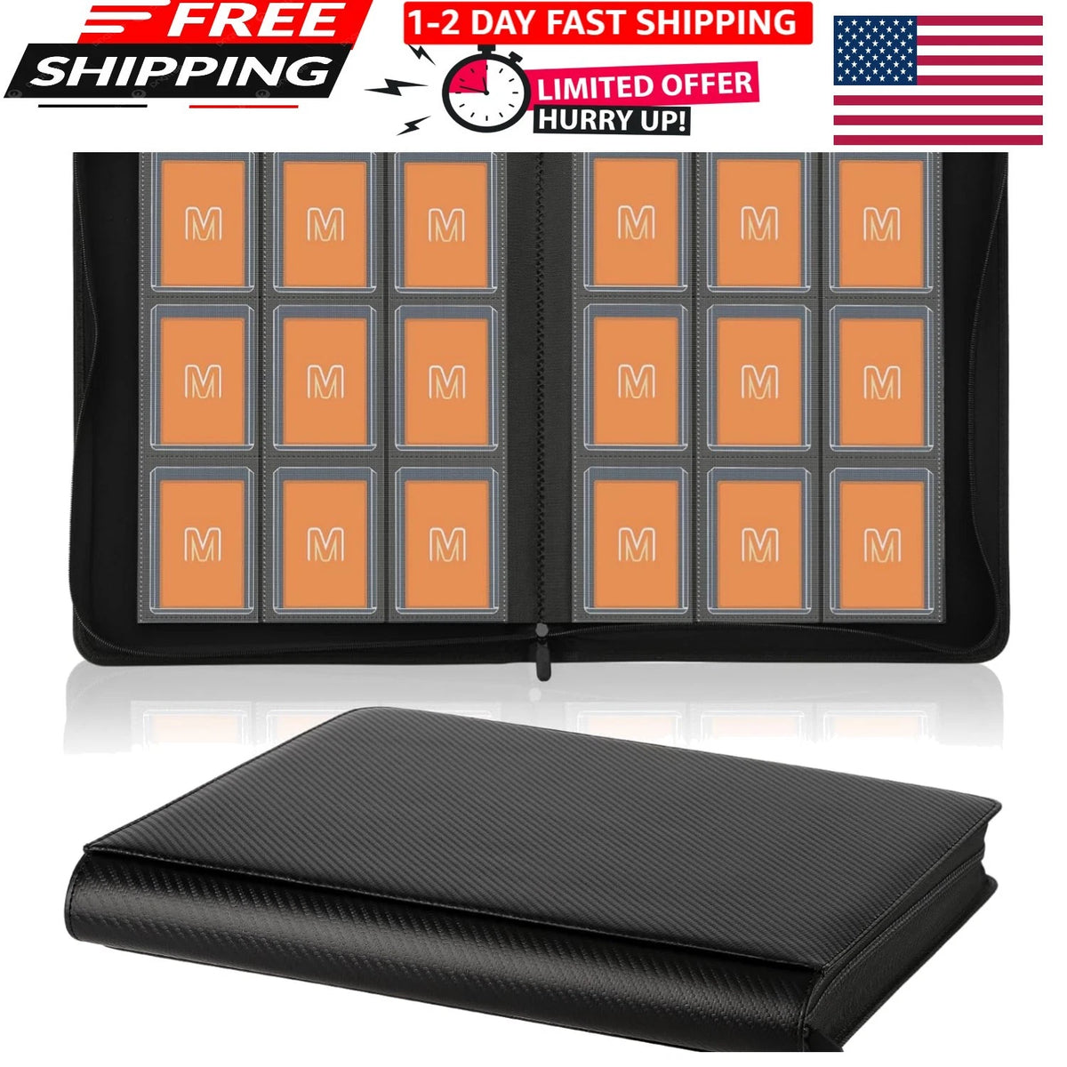 Toploader Binder for Trading Cards (288 Cards, 9-Pocket)