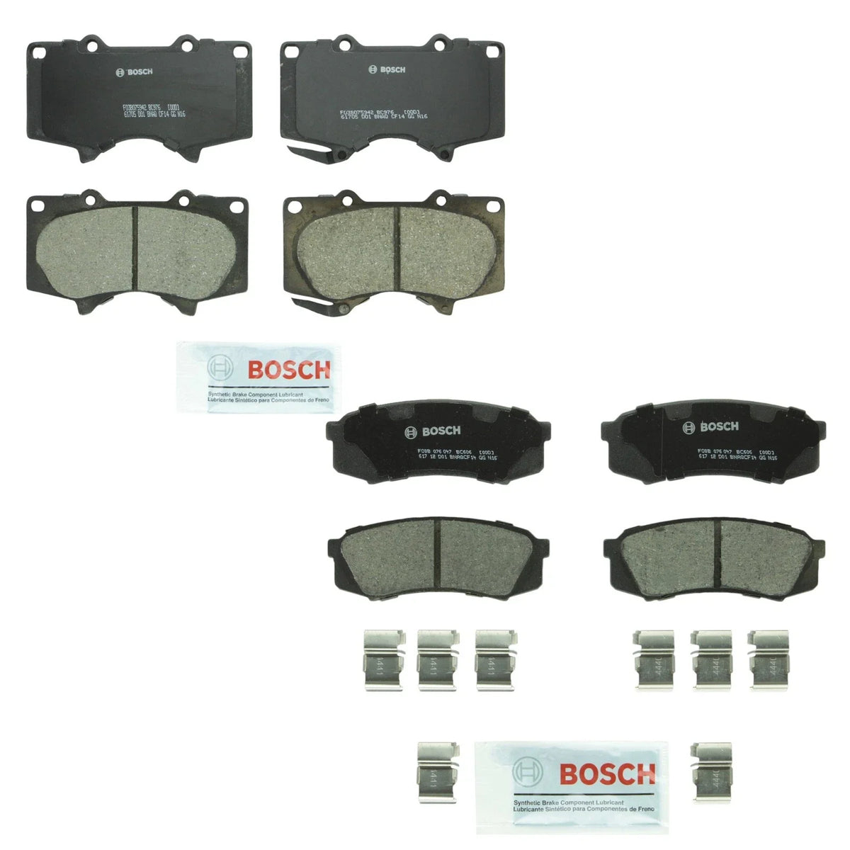 Set of 4 Bosch Ceramic Brake Pads for Lexus GX460 GX470 4Runner Sequoia