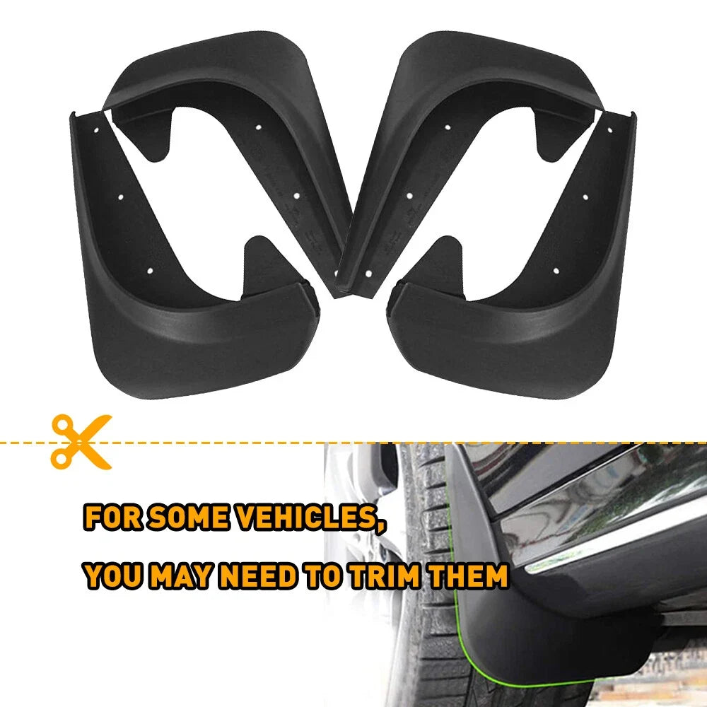 Set of 4 Mud Flaps Splash Guards for Universal Cars