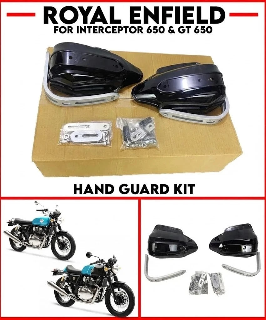 Hand Guard Kit for Royal Enfield Interceptor 650 & GT 650 (2019–2023)
