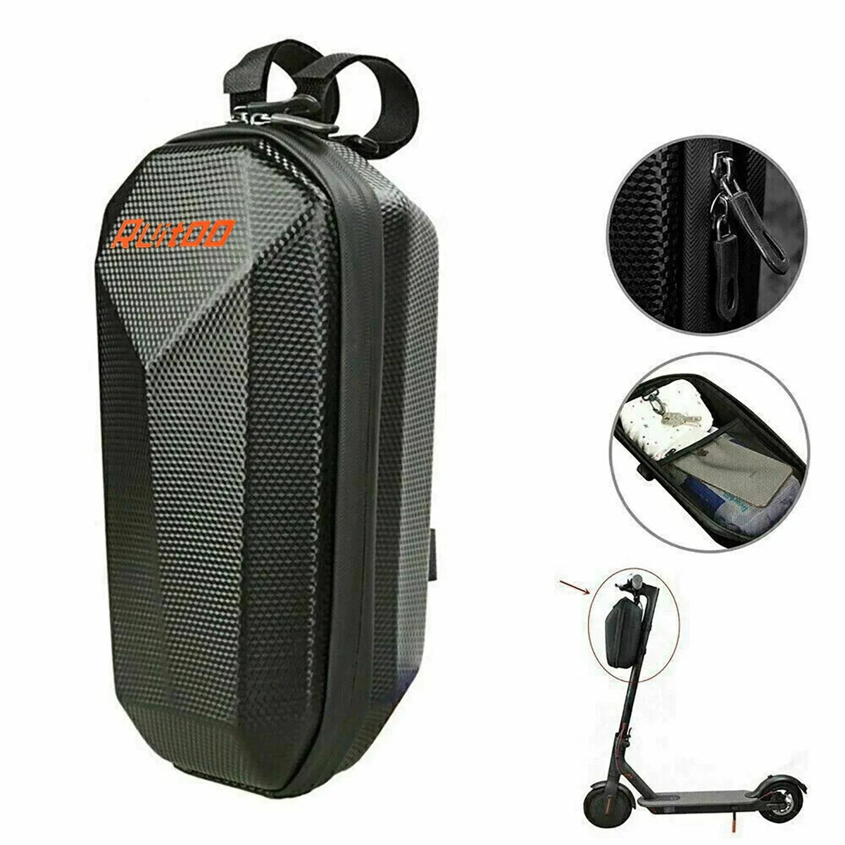 4L Electric Scooter Bag Organizer with Zipper Pouches