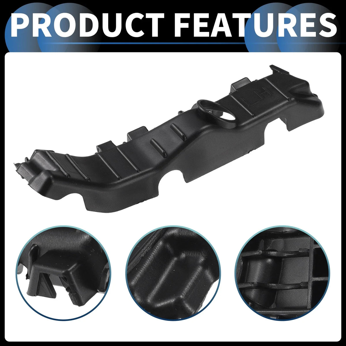 1 Pair Front Bumper Retainer Bracket No. 86552K2000 for Hyundai Venue (2020–2023)