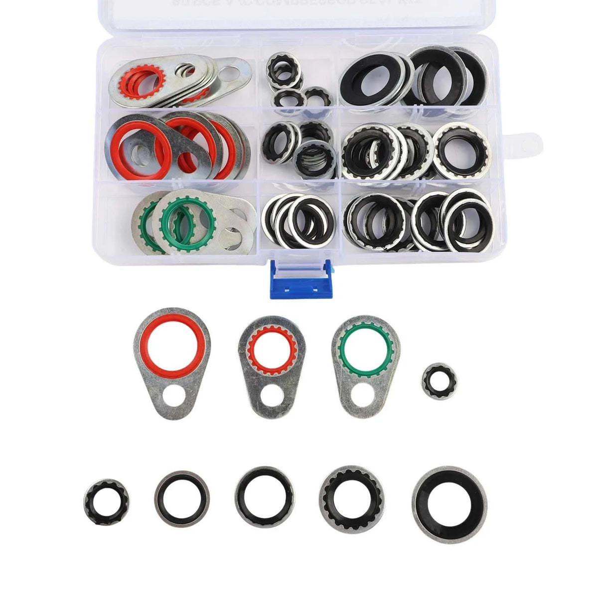 AC System Sealing Washer Kit 60 Pieces for Automotive Applications