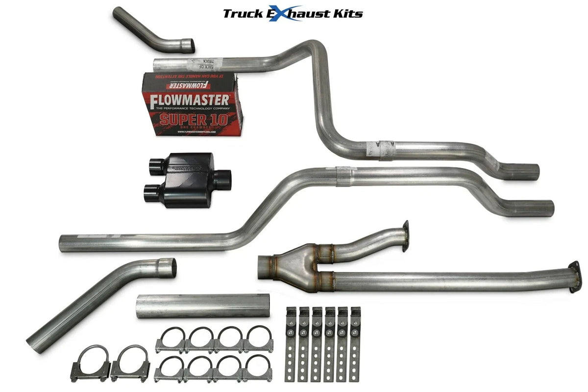2.5" Dual Exhaust Kit for Toyota Tundra (2014–2021) Super 10 Corner Exit