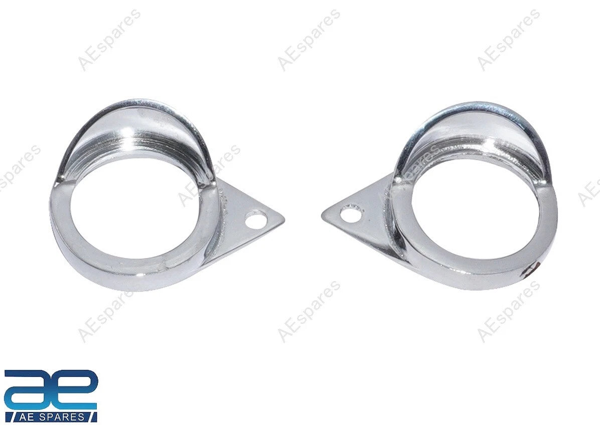 Pair Brass Chrome Plated Parking Light Moulding for Royal Enfield