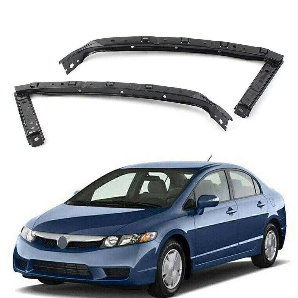 1 Pair Headlight Bumper Bracket Mount for Honda Civic Sedan (2006–2011)