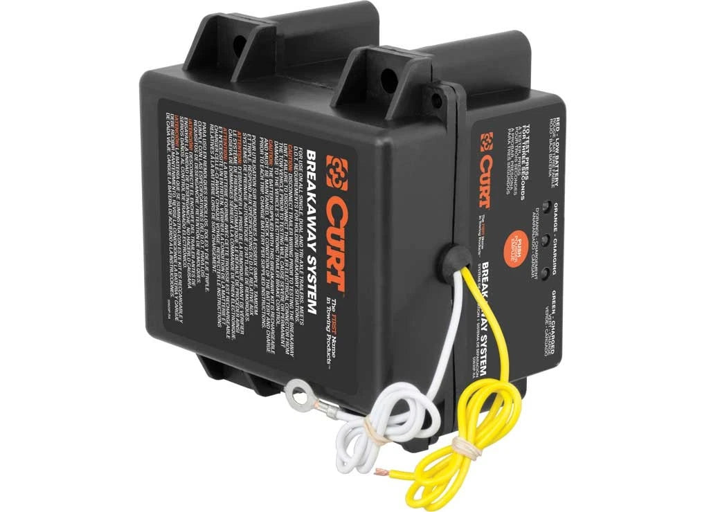 Curt 52042 Side Load Push-To-Test Breakaway System for Automotive
